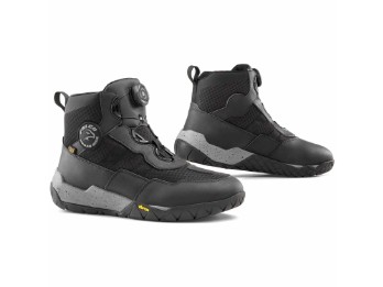 Reddyx schwarz Motorradstiefel CE wasserdicht halbhoch Drehverschluss Air-Tech Futter D3O Protektoren