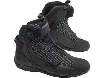 Flyne schwarz grau Motorradschuhe CE Fly Knit Strick Mesh-Schuhzunge Protektoren