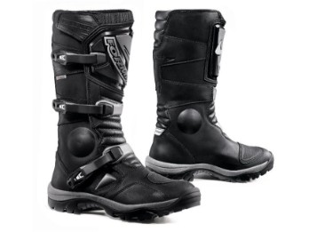 Adventure Dry schwarz Motorradstiefel Cross CE mit Air Pump System