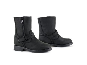 Gem Dry schwarz Motorradstiefel CE wasserdicht Leder geölt