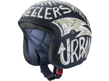 Jethelm FREERIDE Nuke schwarz matt grau Motorradhelm inklusive gratis Visier klar