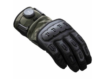 Orsa OR4 grün Motorradhandschuhe CE BOA-Fit Verschluss Stretch Touch