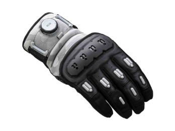 Orsa OR4 grau Motorradhandschuhe CE BOA-Fit Verschluss Stretch Touch