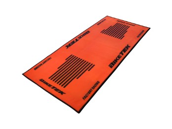Motorradteppich Werkstatt Garagenmatte Orange Race Geschenkartikel 190 x 80 cm