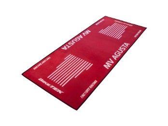 Motorradteppich Werkstatt Garagenmatte MV Agusta rot Geschenkartikel 190 x 80 cm