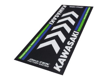 Motorradteppich Werkstatt Garagenmatte Kawasaki Geschenkartikel 190 x 80 cm
