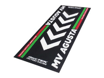 Motorradteppich Werkstatt Garagenmatte MV Agusta schwarz Geschenkartikel 190 x 80 cm
