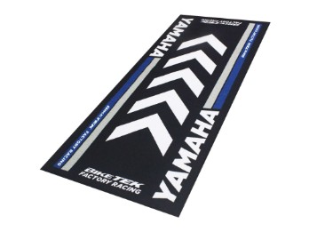 Motorradteppich Werkstatt Garagenmatte Yamaha schwarz blau Geschenkartikel 190 x 80 cm