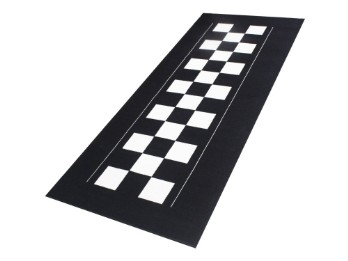 Motorradteppich Werkstatt Garagenmatte Checker Board Geschenkartikel 190 x 80 cm