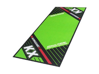 Motorradteppich Werkstatt Garagenmatte Kawasaki KX Geschenkartikel 190 x 80 cm