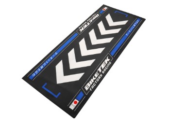 Motorradteppich Werkstatt Garagenmatte Race Ready Blue Geschenkartikel 190 x 80 cm