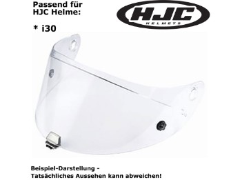 Visier HJ-34 für Helm i30 klar kratzfest Pinlock vorbereitet