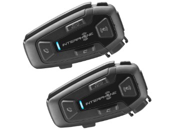 U-Com 8R Doppelset Motorrad-Headset Gruppen-Mesh 2.0 Bluetooth 40mm HD-Lautsprecher