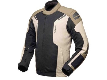 Khao Air II 2 schwarz sand khaki Motorradjacke CE wasserdicht Mesh mit Protektoren