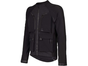 Tor schwarz Protektorenjacke CE AA superleicht atmungsaktiv mit wasserdichter Shell-Jacke