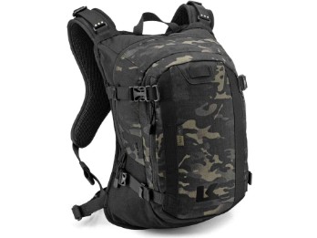 R15 Multicam schwarz Motorrad-Rucksack mit Quadloc-Lite-Gurtsystem Cordura Hüftgurt 15 Liter