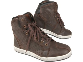 Schuhe Midtown braun Sneaker zum Schnüren Urban Leder CE mit Protektoren