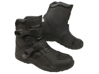 Stiefel Muddy Track Evo schwarz Leder wasserdicht Hipora CE Weitenverstellung