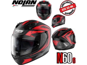 Integralhelm N60-6 Anchor 22 mit Ultra-Wide-Visier Sonnenblende und Pinlock ECE 22.06