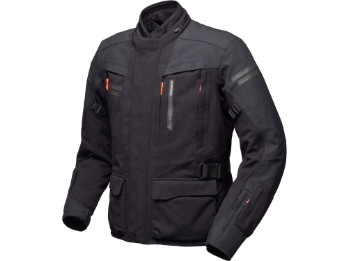 Paneo LT schwarz 3-Lagen-Laminat-Motorradjacke CE AA Tactel wasserdicht Steppjacke Protektoren