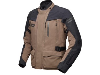 Paneo LT safari schwarz 3-Lagen-Laminat-Motorradjacke CE AA Tactel wasserdicht Steppjacke Protektoren