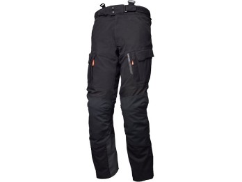 Paneo LT schwarz 3-Lagen-Laminat-Motorradhose CE AA wasserdicht Tactel Hosenträger Thermofutter Protektoren