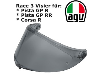 Visier Race 3 50% getönt für Helm Pista GP RR / Pista GP R / Corsa R