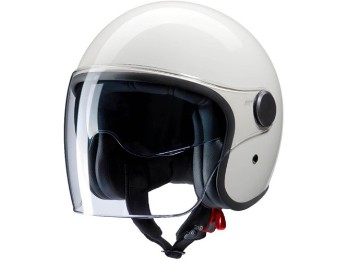 RB-862 Jethelm altweiß ECE 22.06 Fiberglas mit langem Visier und Sonnenblende