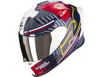 Integralhelm EXO-R1 EVO AIR VICTORY rot blau gelb MaxVision Pinlock AirFit 2 Visieren ECE 22.06