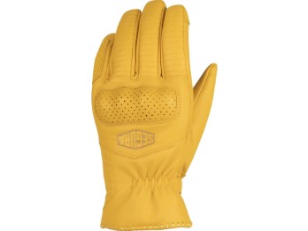Panther beige Motorradhandschuhe CE Leder wasserdicht Touch Protektoren