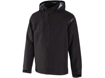Welbeck MK2 schwarz Überzieh-Motorradjacke Tri-Laminat 15K wasserdicht reflektierend mit Kapuze