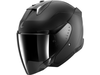 Skwal i3 JET Dark Shadow Edition Matt Schwarz Jethelm ECE 22.06 Full-LED integrierte Bremslichter