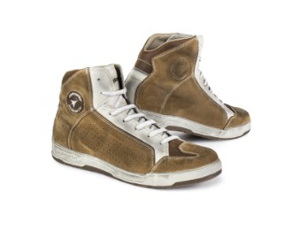 Schuhe Colorado braun weiß Leder Sneaker wasserabweisend CE mit Protektoren