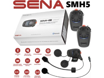 Headset SMH5 Doppelset Bluetooth Motorrad Sprechanlage Universal-Intercom 400m