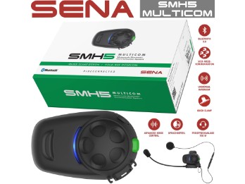Headset SMH5 Multicom Einzelset Bluetooth einfacher Anbau 4-Wege-Intercom 700m