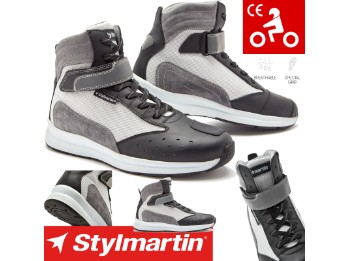 Sneaker Audax Air schwarz Leder Air-Mesh Reflex mit Protektoren mit CE