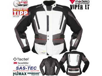 Jacke Viper LT Herren hellgrau 2-Lagen-Laminat ultraleicht 3M Tactel SAS-TEC