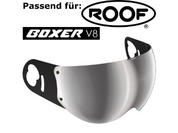 Visier für Helm Boxer V8 iridium silber verspiegelt