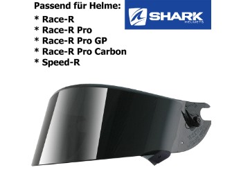 Visier für Helme Race-R / - Pro / - Carbon / - Pro GP / Speed-R stark getönt