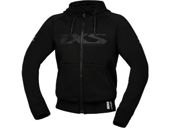 Rapid 1.0 schwarz Motorrad-Hoodie CE Protektoren Mesh Aramid Daumenschlaufen