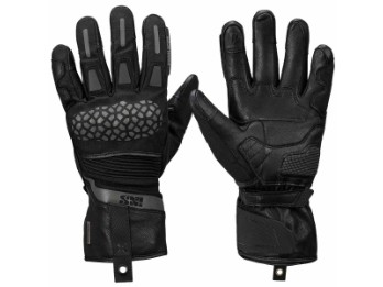 Venture-STX 1.0 schwarz Laminat-Motorradhandschuhe CE wasserdicht weiche Knöchelschützer Leder