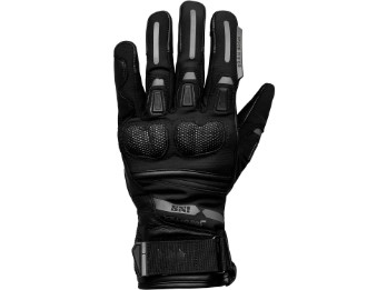 Montevideo-Short-ST schwarz Motorradhandschuhe CE wasserdicht kurze Stulpe Leder