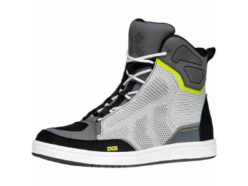 Rapid-Air 1.0 hellgrau schwarz Motorrad-Sneaker CE Komfort-Fußbett Walk Ride Walk