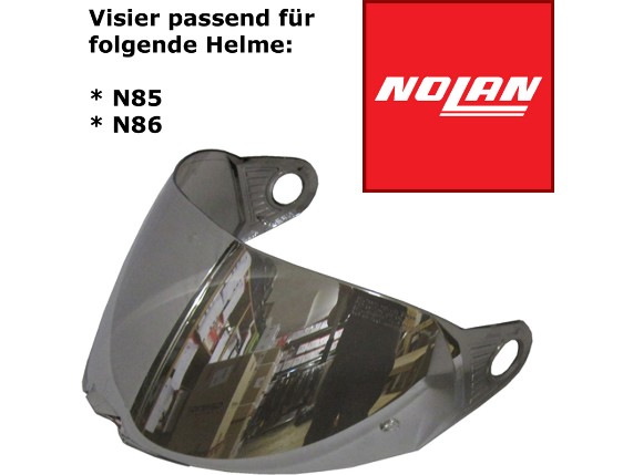 N86 stark getönt Pinlock vorbereitet Visier für Helm Nolan N85 