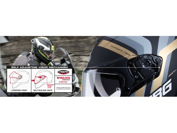 CABERG Helm DRIFT EVO CARBON PRO Max Vision Pinlock mit gratis Visier L 59/60 