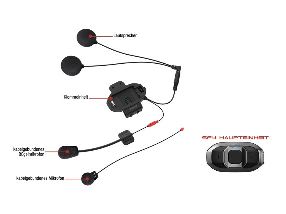 SENA SF4 Motorrad Headset Bluetooth 4.1 Doppel 4-Wege-Intercom HD Lautsprecher 