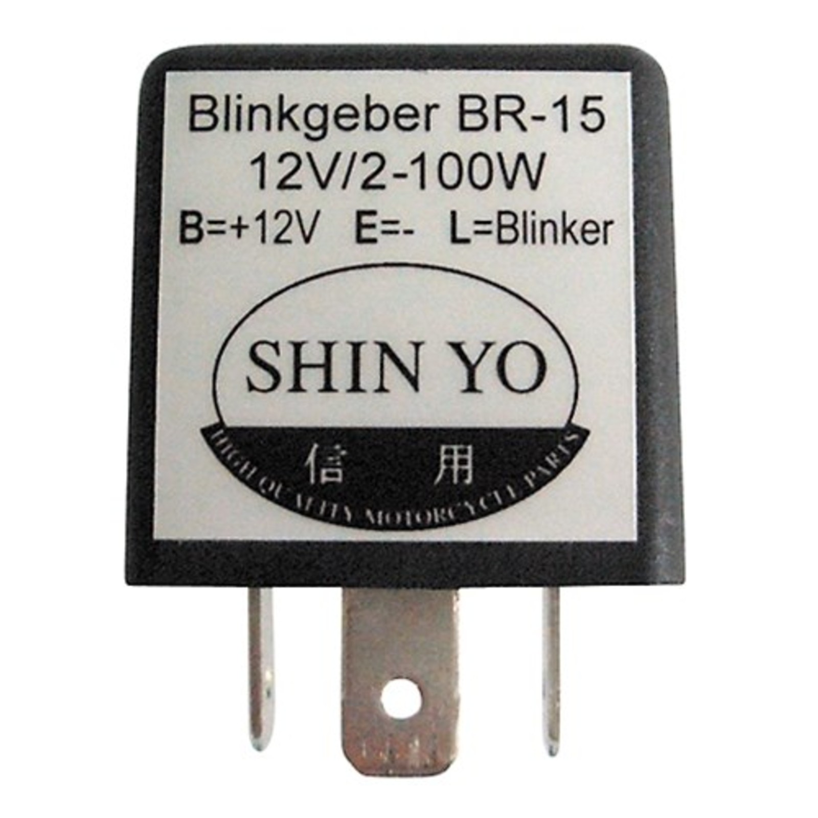 Blinkrelais Blinker 12 Volt - 3 polig - LED Flasher universal 1W-130W