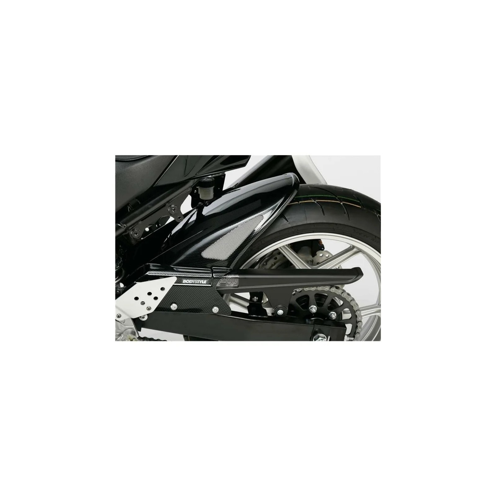 Schwarz GläNzend Motorrad Rahmen Seiten Schutz Abdeckung Schale Ansaugen  V6W2