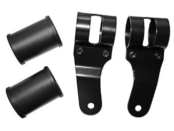 Uni-Lampenhalter, schwarz, 38-42 mm, Paar
