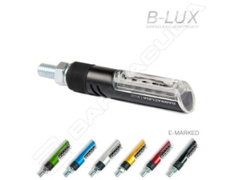 LED Blinker Paar IDEA B-LUX e-geprüft schwarz Motorradblinker